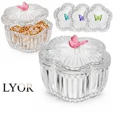 Porta Joias Lyor Fairy Butterfly em Cristal