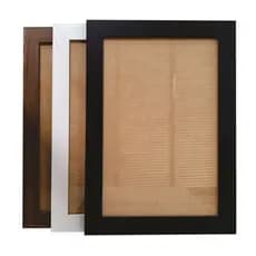 Moldura para quadros decorativos preto madeira e branco 70x50