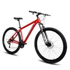 Bicicleta Aro 29 Absolute Nero 5 Vermelha Alumínio 21v Freio A Disco Garfo com Suspensão