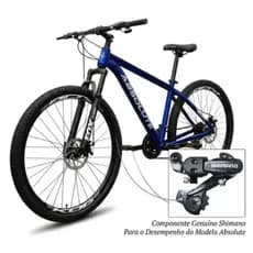 Bicicleta Aro 29 Absolute Nero 5 Alumínio 21v Shimano Freio A Disco Garfo com Suspensão