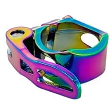 Abraçadeira De Canote Selim 31.8mm C/ Blocagem Camaleão Gta (Rainbow) Ultra Leve