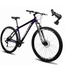Bicicleta Aro 29 Absolute Nero 5 Roxo Alumínio 21v Shimano Freio A Disco Garfo com Suspensão