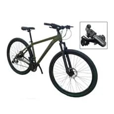 Bicicleta Aro 29 Absolute Nero 5 Verde Oliva Alumínio 21v Shimano Freio A Disco Garfo com Suspensão