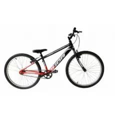Bicicleta Thor Aro 24 Marcha Única Infantil Masculina Preto e Vermelho