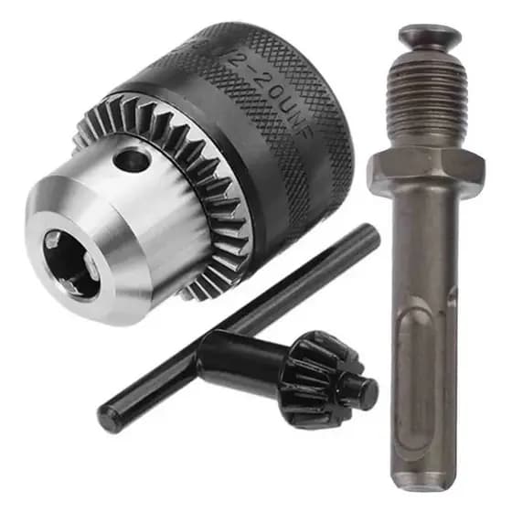Mandril De Furadeira 1/2  c/ Adaptador Sds Plus Martelete Ferramenta engate rápido