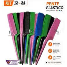 Kit Pente de Cabelo Cabo e dente fino