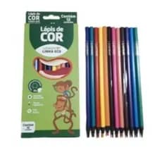 Lápis de Cor LEO&LEO 12 Und Ponta Resistente