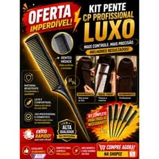 Kit Pente CP Profissional Luxo  Dente Médio Tintura e corte Salão de Beleza
