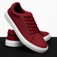 Sapatênis Casual Linha Confort Hype Shoes Esporte Fino - 770 Vermelho Bordô - Unissex