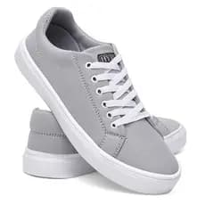 Sapatênis Casual Linha Confort Hype Shoes Esporte Fino - 770 Cinza - Unissex