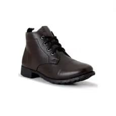 Bota Feminina Couro Sintético Casual Leve E Confortável