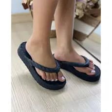Chinelo Plataforma Feminino Trançado Papete Nuvem EVA Slide Leve e Confortável Lançamento Verão