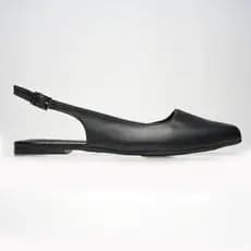 Sapatilha Slingback Feminina Jade Bico Quadrado Palmilha Confort Premium