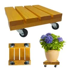 Suporte Para Vaso De Planta Rodinhas Giratórias 20cm (uni)