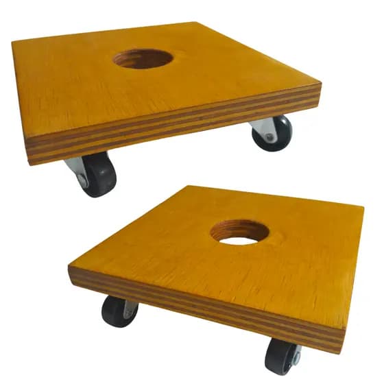Kit Suporte Para Vaso de Plantas Móvel 20x20cm (Duas Peças)
