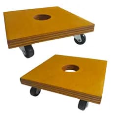 Kit Suporte Para Vaso de Plantas Móvel 20x20cm (Duas Peças)