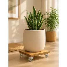 Suporte Movimentador Para Vaso De Plantas 25cm Com Rodas Giratórias Gel - Antirriscos.