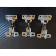 Dobradiça 26mm Mini Curva Porta Armários Kit 03 Unidades.