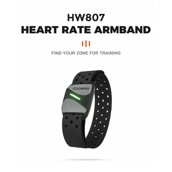 Coospo HW807 monitor De Freqüência Cardíaca De Braço Ciclismo ANT + Bluetooth IP67 Sensor À Prova D'água Compatível GARMIN Bryton Magene XOSS IGPsport Pulseira