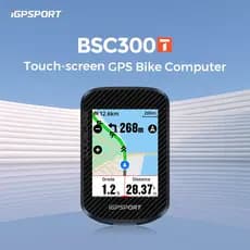 IGPSPORT BSC300T Velocímetro para bicicleta sem fio, à prova d'água (IPX7), com GPS e tela LCD colorida sensível ao toqu