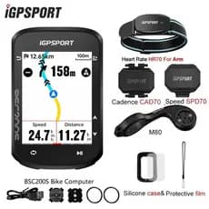 IGPSPORT BSC200S Velocímetro Bicicleta Tela Colorida À Prova D'água IPX7 LCD De 2.4 Polegadas