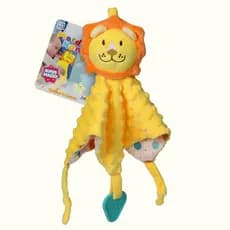 Naninha Pelúcia Macia Para Bebê Mordedor Chocalho Leãozinho