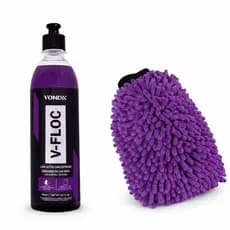 Shampoo V-floc Vonixx 500ml + Luva Microfibra Para Lavar Carros