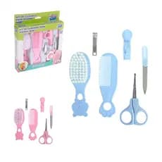 KIT CUIDADOS P/BEBÊ HIGIENE FEMININO ROSA 6PCS