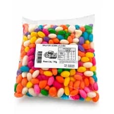 Bala  de Goma  Confeitada Jujubas Macia e Colorida Sortidas Pacote 500g e 1kg