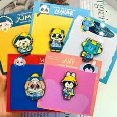Venda quente novo produto GMM mercadoria Metal emblema LUNAR Photocard jummo pingente qualquer presente permpoon geladei