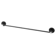 Suporte Toalha Preto Banheiro Porta Toalha Reto Inox PRETO
