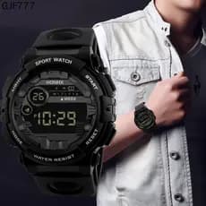 Relógio De Pulso Digital Masculino À Prova D 'Água Luminoso Com Mostrador Grande / Esportivo / Lazer