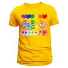 camisa ursinhos carinhosos adulto e infantil 100%algodão blusa unissex envio imediato