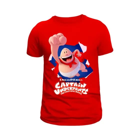 Camiseta Camisa Capitão Cueca Infantil e Adulto Blusa unissex 100% Algodão Envio imediato!