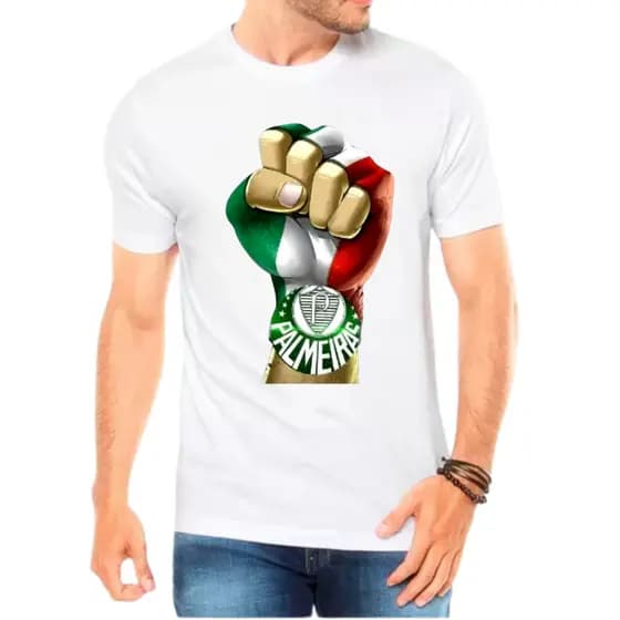 Linda Camiseta-camisa T-shirt Futebol Palmeiras Verdão Porco Blusa unissex Adulto e infantil Envio rapido
