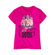 Camiseta Camisa Infantil e Adulta Sou Filha do Rei Blusa 100% Algodão Moda Evangelica Gospel Cristã