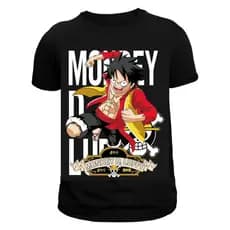 Camiseta One Piece Anime Infantil e Adulto Blusa unissex 100% Algodão Envio imediato