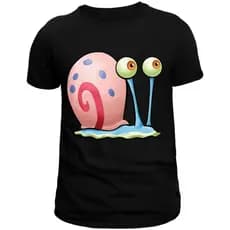 Camiseta Personagem Gary Bob 100% Algodão Blusa unissex 30.1 Envio imediato Infantil e Adulto