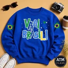 Moletom Casual Unissex Vaai Brasil Blusa Premium Moda Inverno Envio Imediato