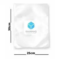 Saco Embalagem Plástico A Vácuo Lisa 25x30 - Kit 100 Unidades Proteção Total Alimentos BPA Free