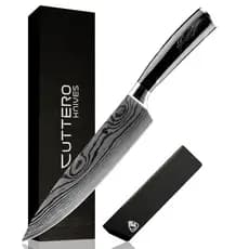 Faca do Chef Cuttero™ 8" Azul/Vermelho/Preto/Verde