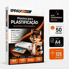 Plástico Para Plastificação Polaseal A4 0.05 0,05mm Pouch Film 125 Micras 50 Folhas 220x307 Laminadora