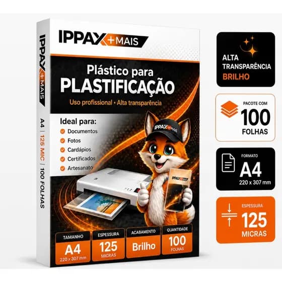 Plástico Para Plastificação Polaseal A4 0.05 0,05mm Pouch Film 125 Micras C/100 220x307 Laminadora