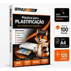 Plástico Para Plastificação Polaseal A4 0.05 0,05mm Pouch Film 125 Micras C/100 220x307 Laminadora