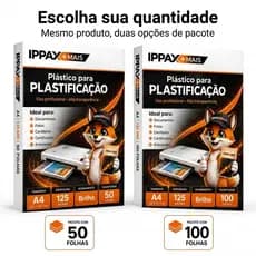 Plástico Para Plastificação Polaseal A4 0,05 Pouch Film 125 Micras 50/100 Folhas 220x307