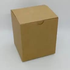 Caixa Para canecas Papel Kraft/branco = 12 X 11 X 11,5 Kit Com 50 Unidades