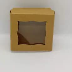 Caixinha Presente Fundo e Tampa - Presente Papel Kraft ou branco - 8 x 8 x 3,5  - kit com 50 unidades.