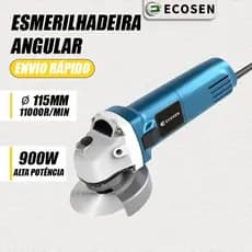 Esmerilhadeira Lixadeira Angular 900w 115mm 4.1/2 11000rpm Ecosen