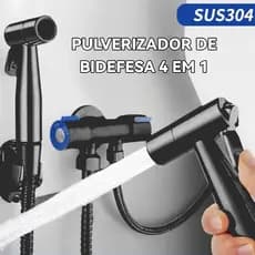 Ducha Higiênica Banheiro 100% Completa Luxo Metal Cromado 1,40m Chuveirinho Privada