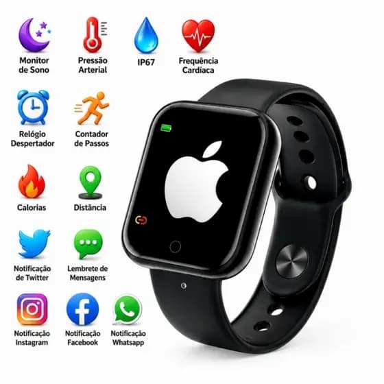 Smartwatch Relógio Inteligente D20